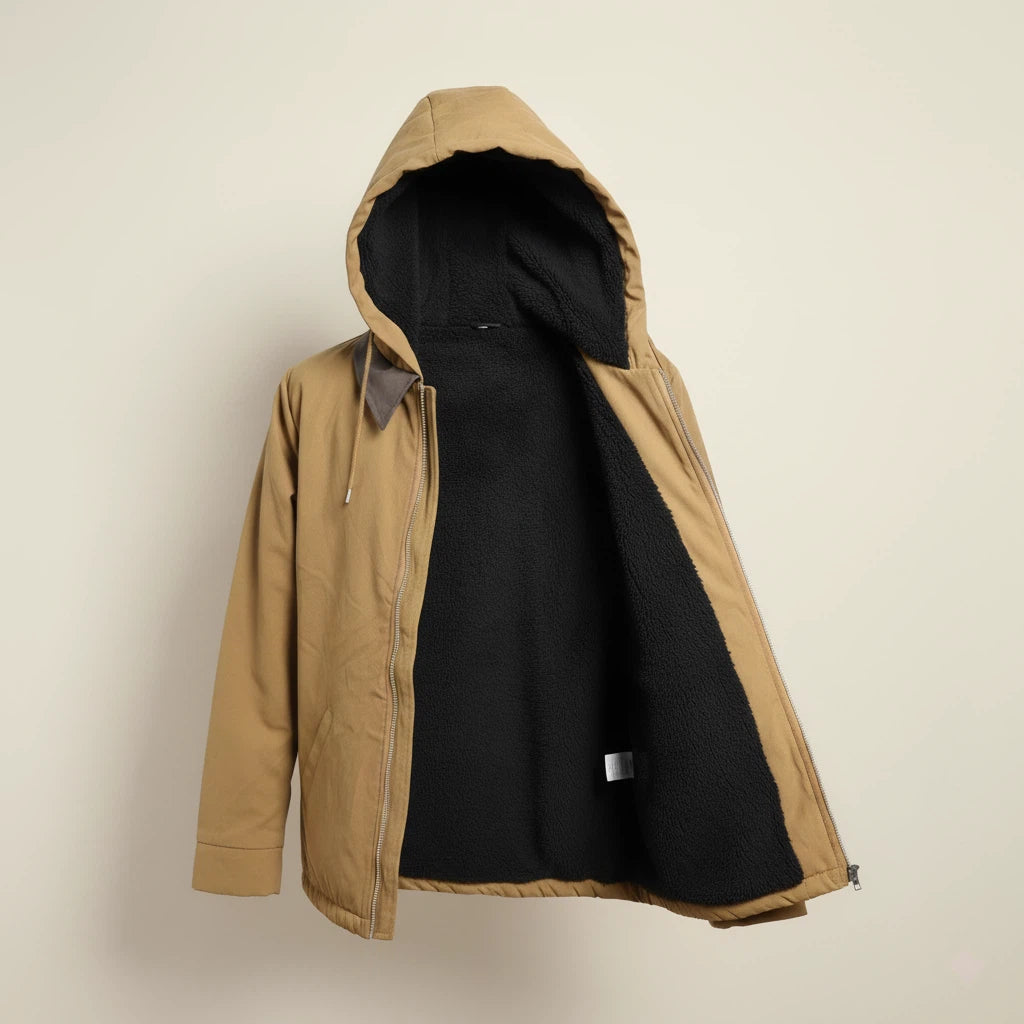 Kurtka Męska z Kapturem na Zamek | Styl Codzienny i Wygodny