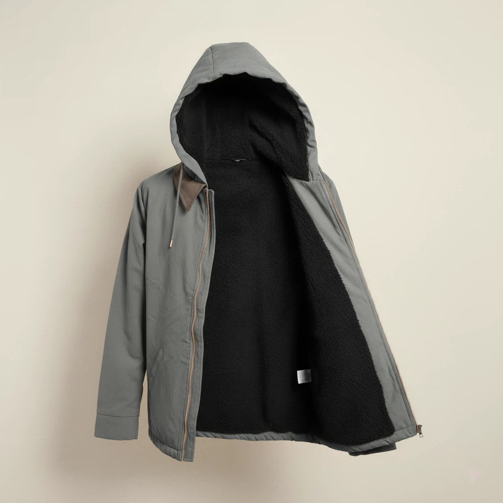 Kurtka Męska z Kapturem na Zamek | Styl Codzienny i Wygodny