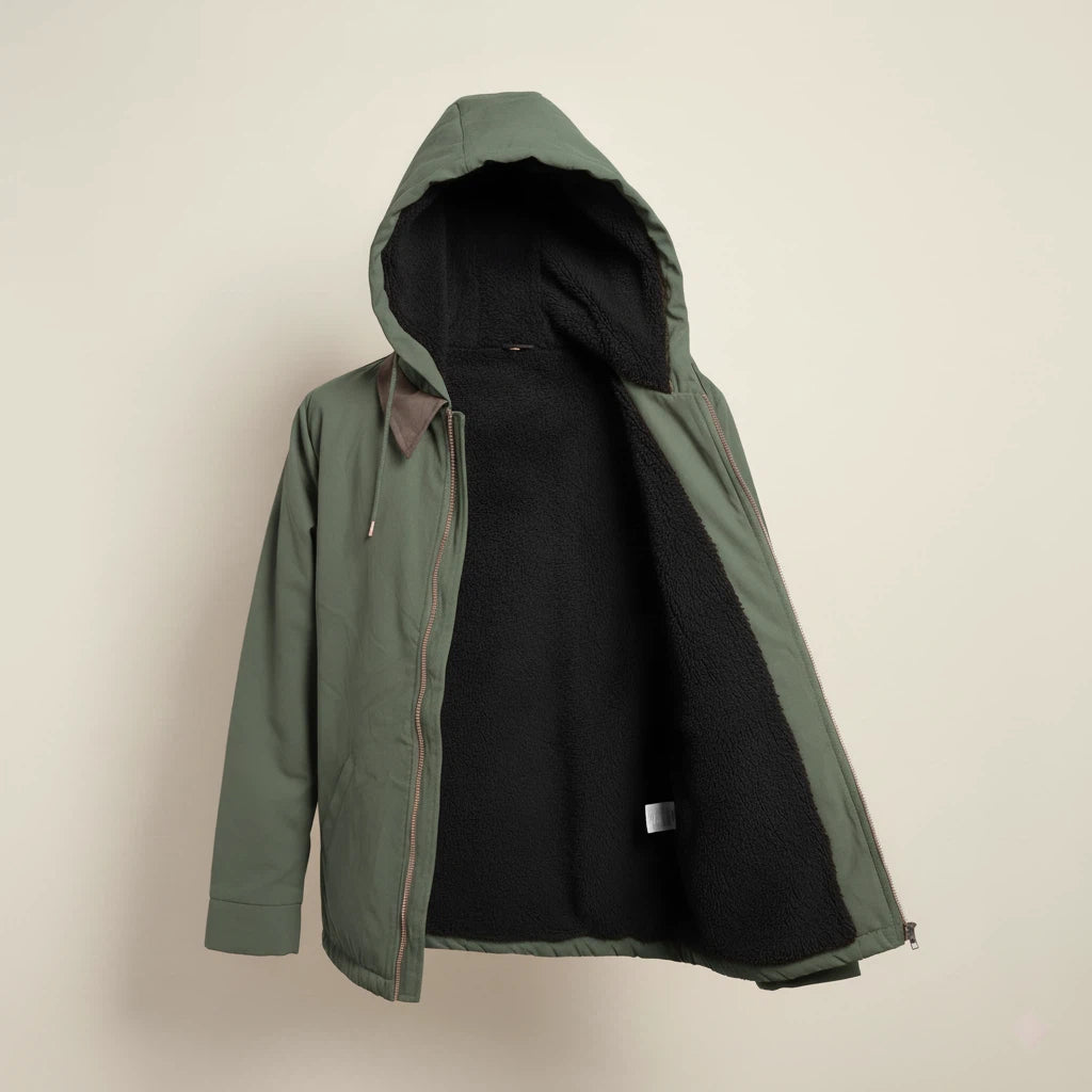 Kurtka Męska z Kapturem na Zamek | Styl Codzienny i Wygodny