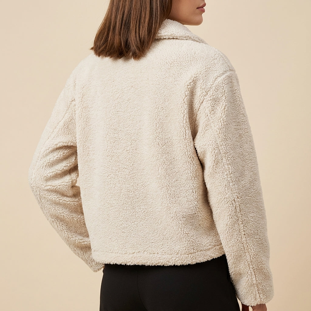 Kurtka Damska Pluszowa Zimowa | Styl Codzienny