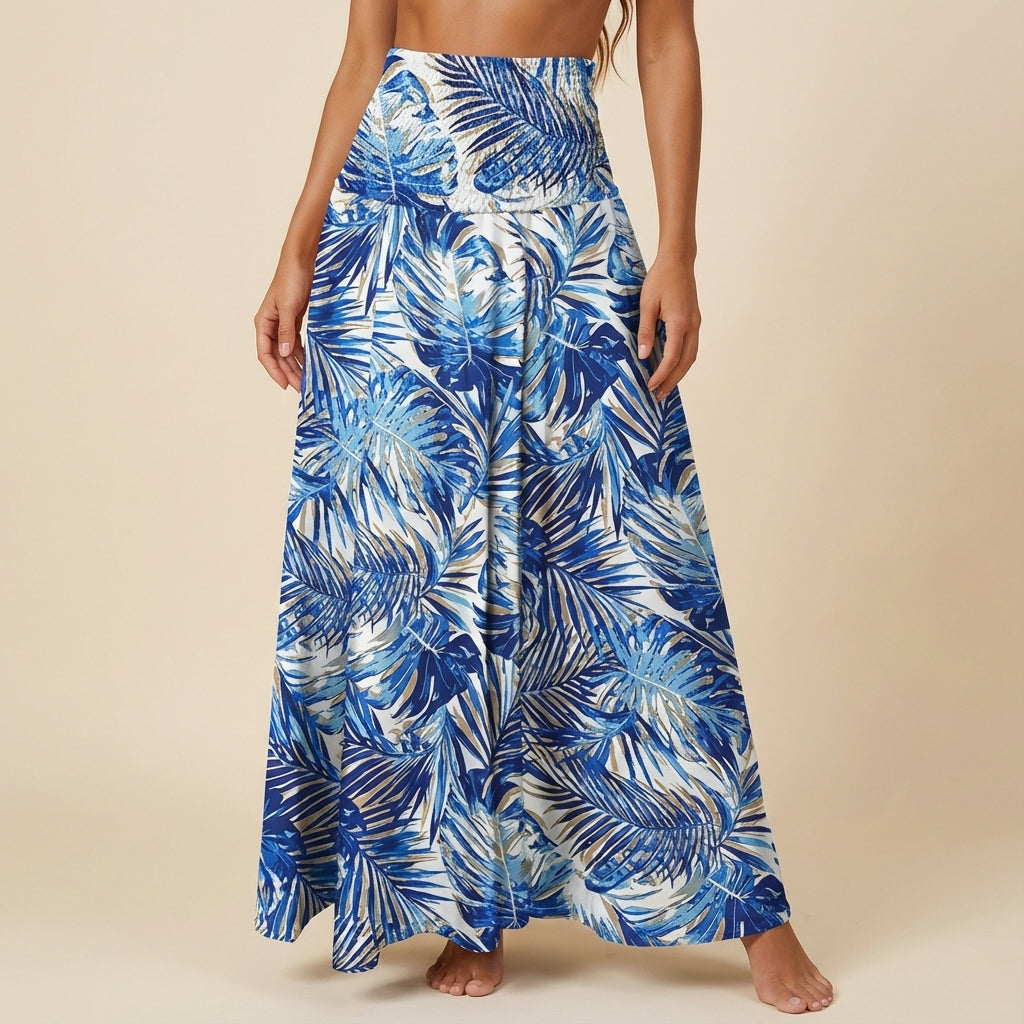 Spódnica Damska Boho A-Line z Wysokim Stanem | Na Co Dzień Latem