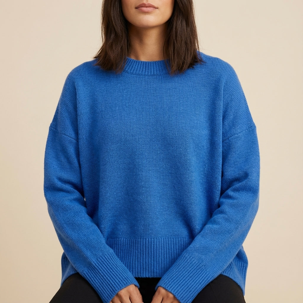 Sweter damski klasyczny z długim rękawem | Na co dzień