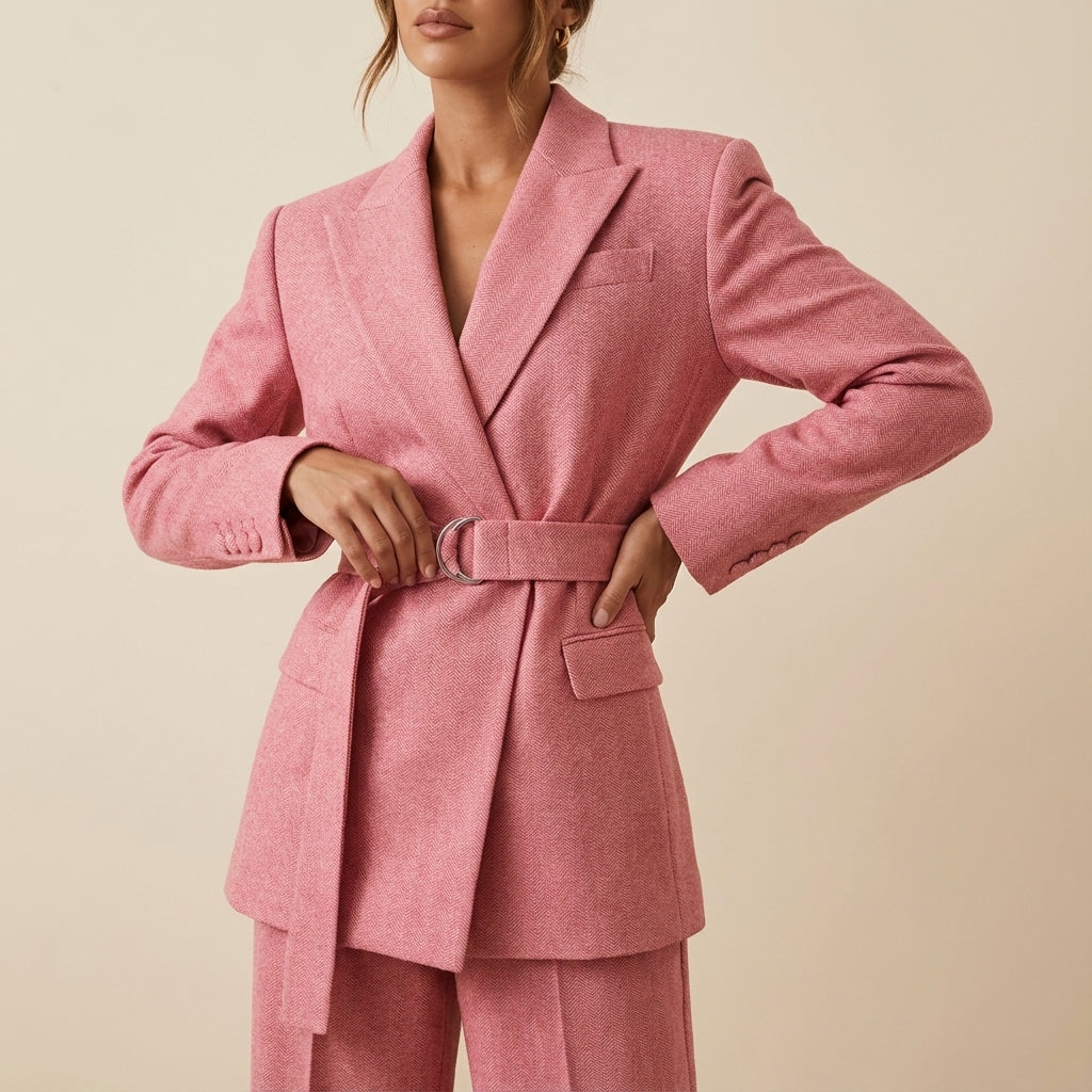 Garnitur damski trzyczęściowy z marynarką i spodniami | Do pracy