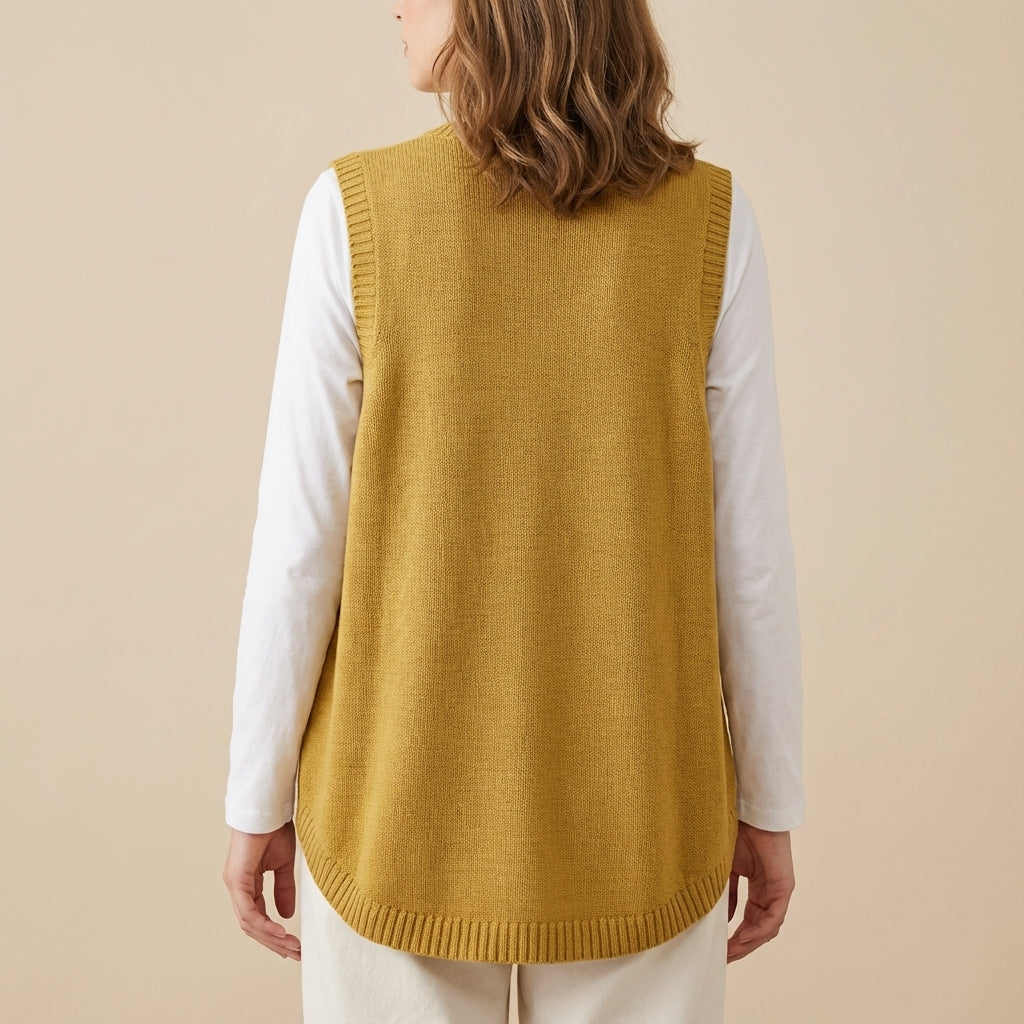 Kamizelka damska z dekoltem V | Codzienne noszenie