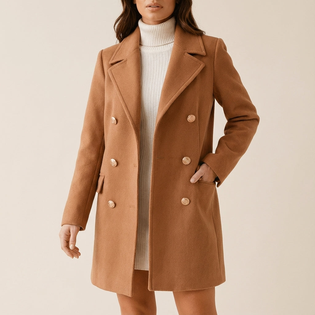 Płaszcz zimowy damski klasyczny krój | Codzienne noszenie