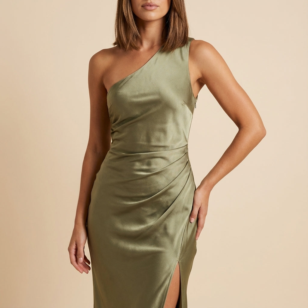 Sukienka Maxi Damska Asymetryczna | Na Wesele i Przyjęcia