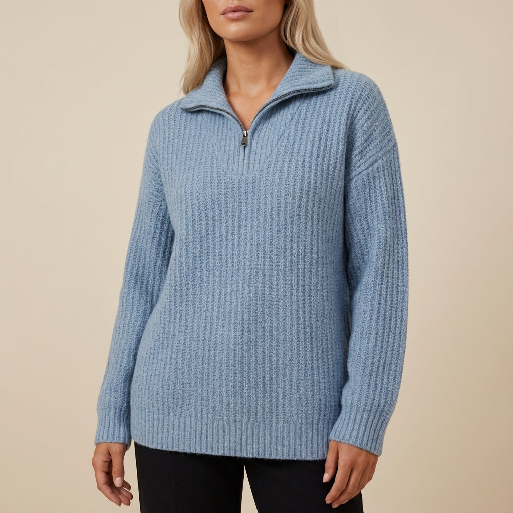 Sweter damski klasyczny prosty krój | Codzienne noszenie