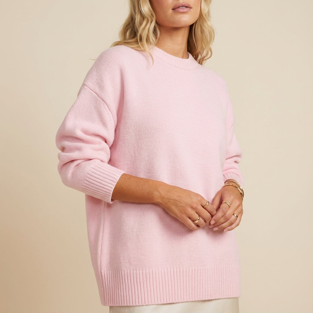 Sweter damski klasyczny z długim rękawem | Na co dzień