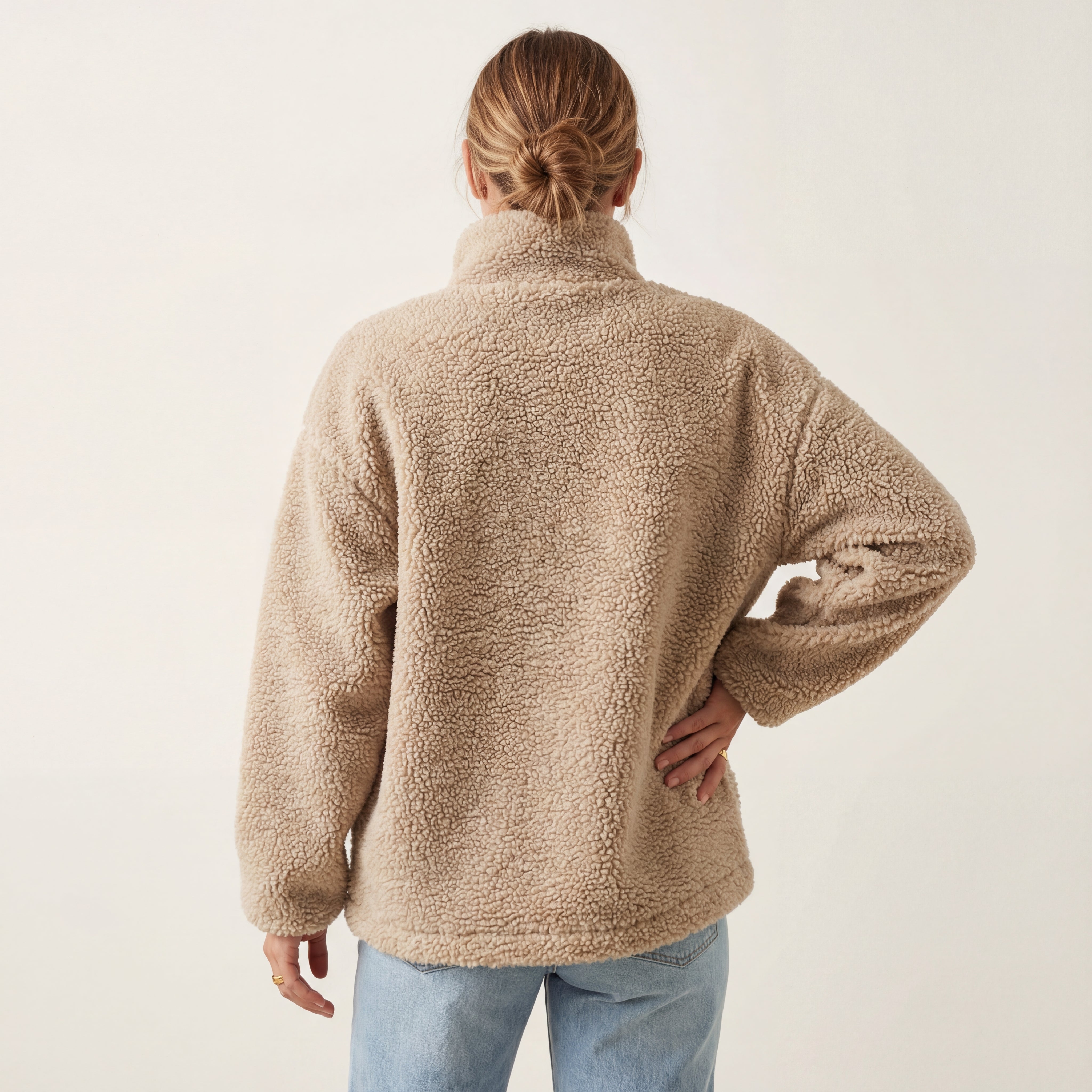 Kurtka Damska o Prostej Formie z Wysoką Stójką | Codzienne Użycie