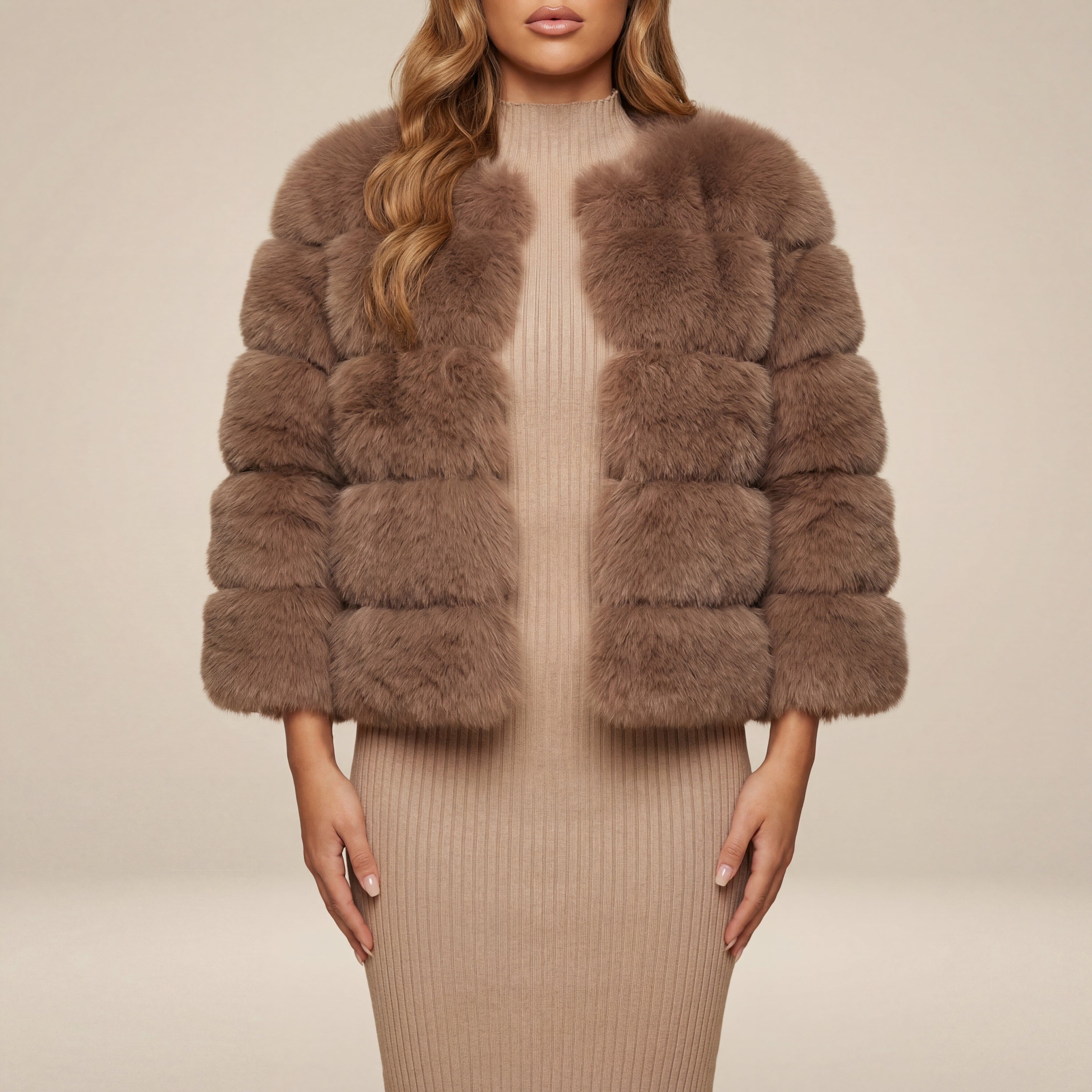 Kurtka Damska o Warstwowej Strukturze | Codzienny Styl