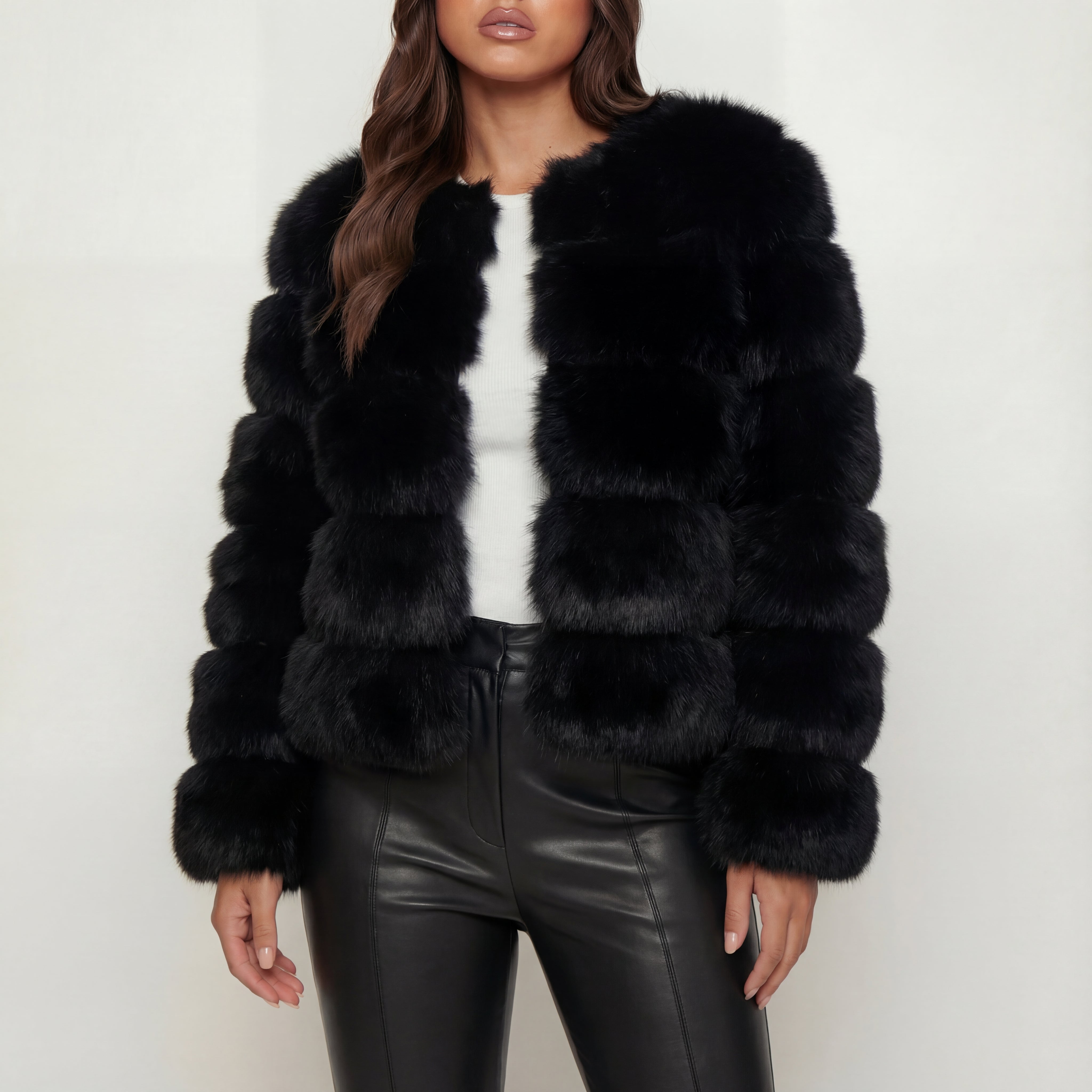 Kurtka Damska o Warstwowej Strukturze | Codzienny Styl