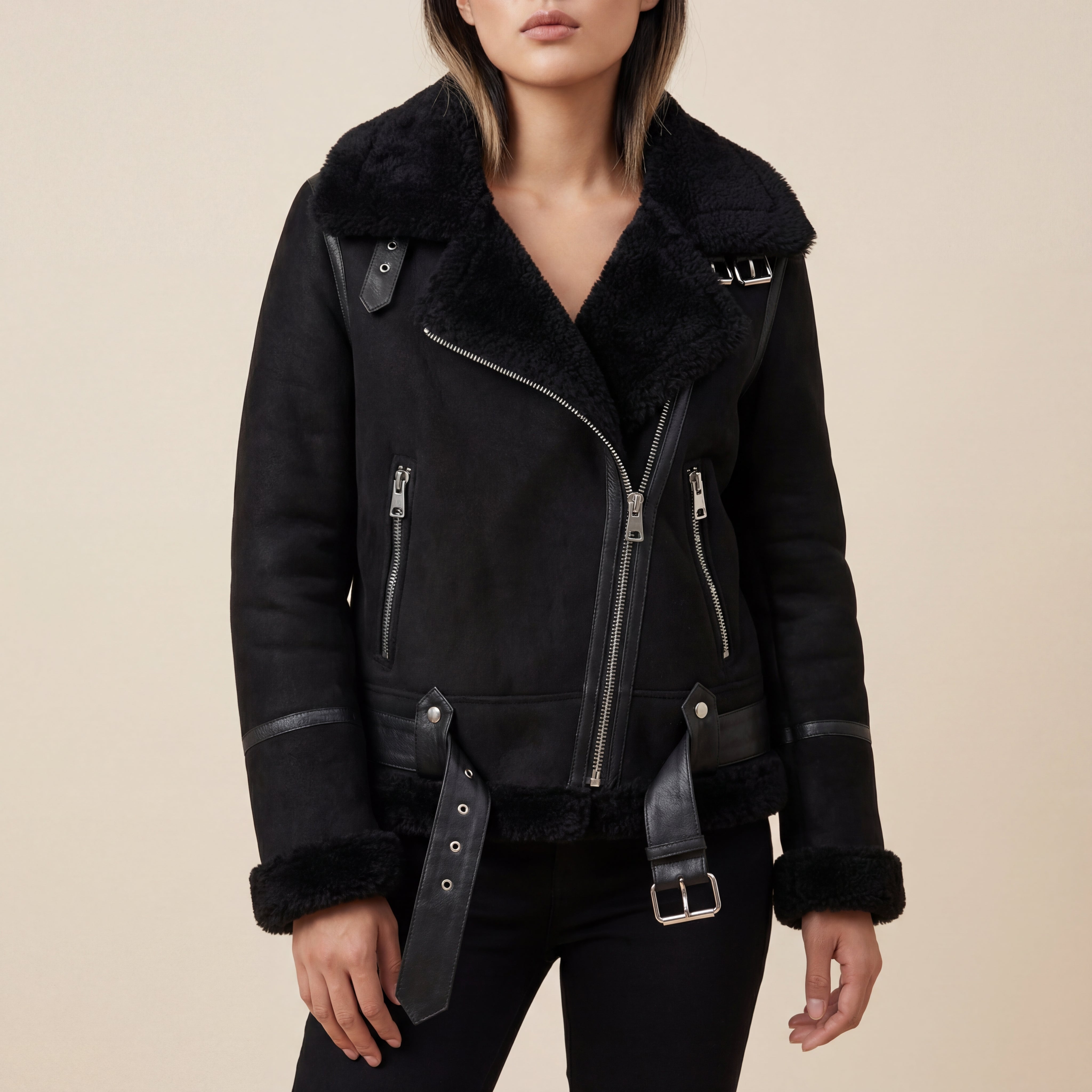 Kurtka Zimowa Damska z Kołnierzem | Na Co Dzień