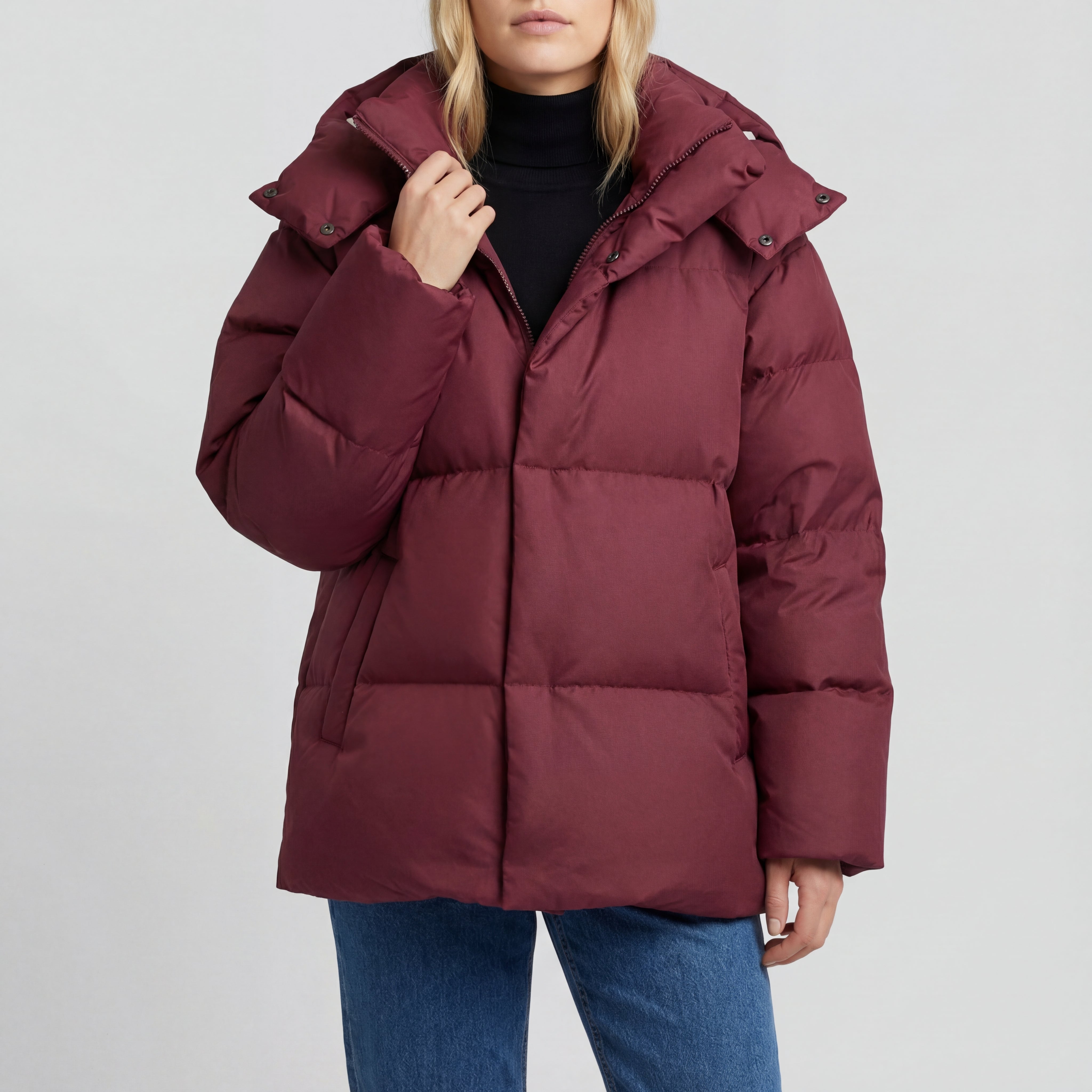 Kurtka Zimowa Damska Pikowana z Kapturem | Na Chłodniejsze Dni