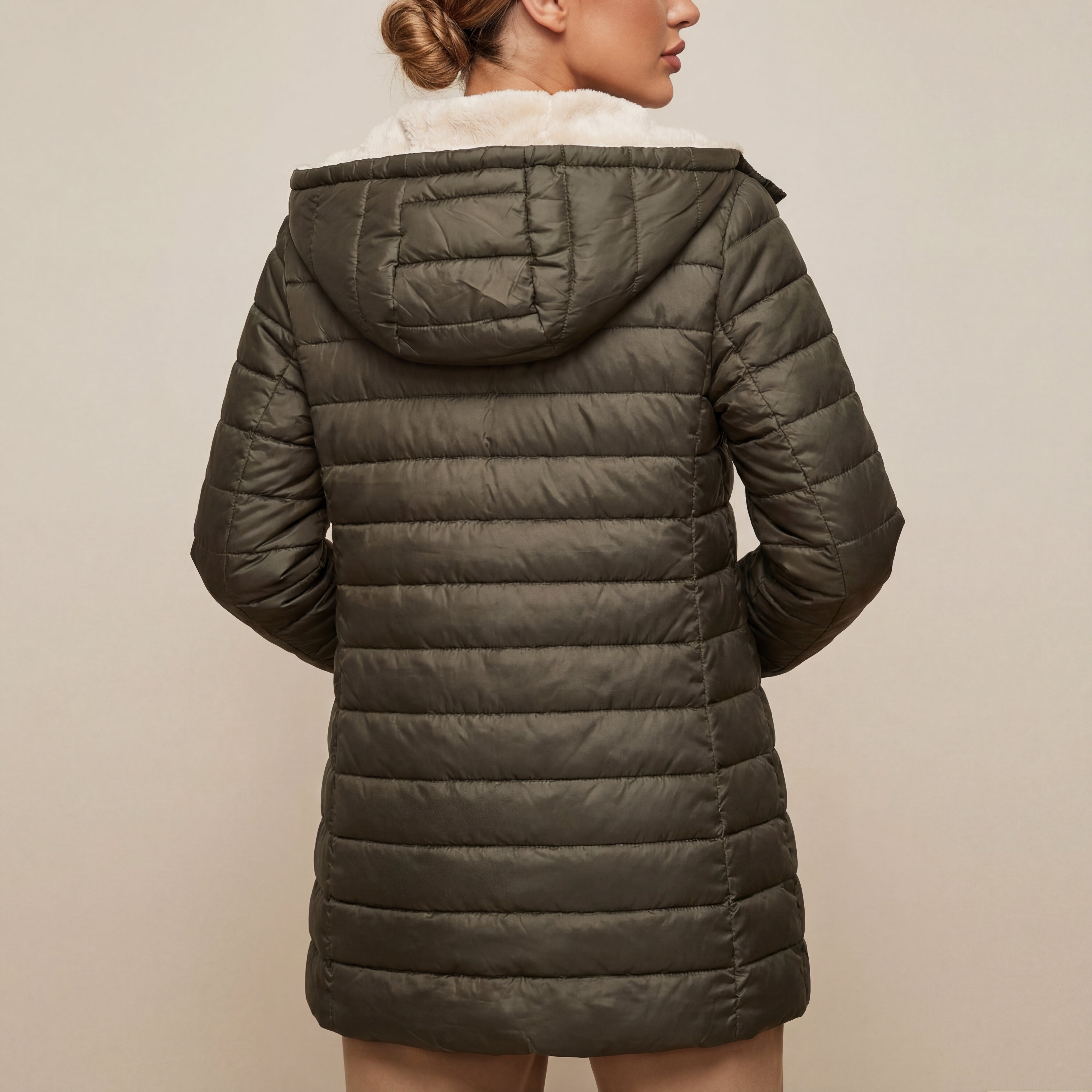 Kurtka Damska Zimowa Pikowana Granatowa | Na Zimę