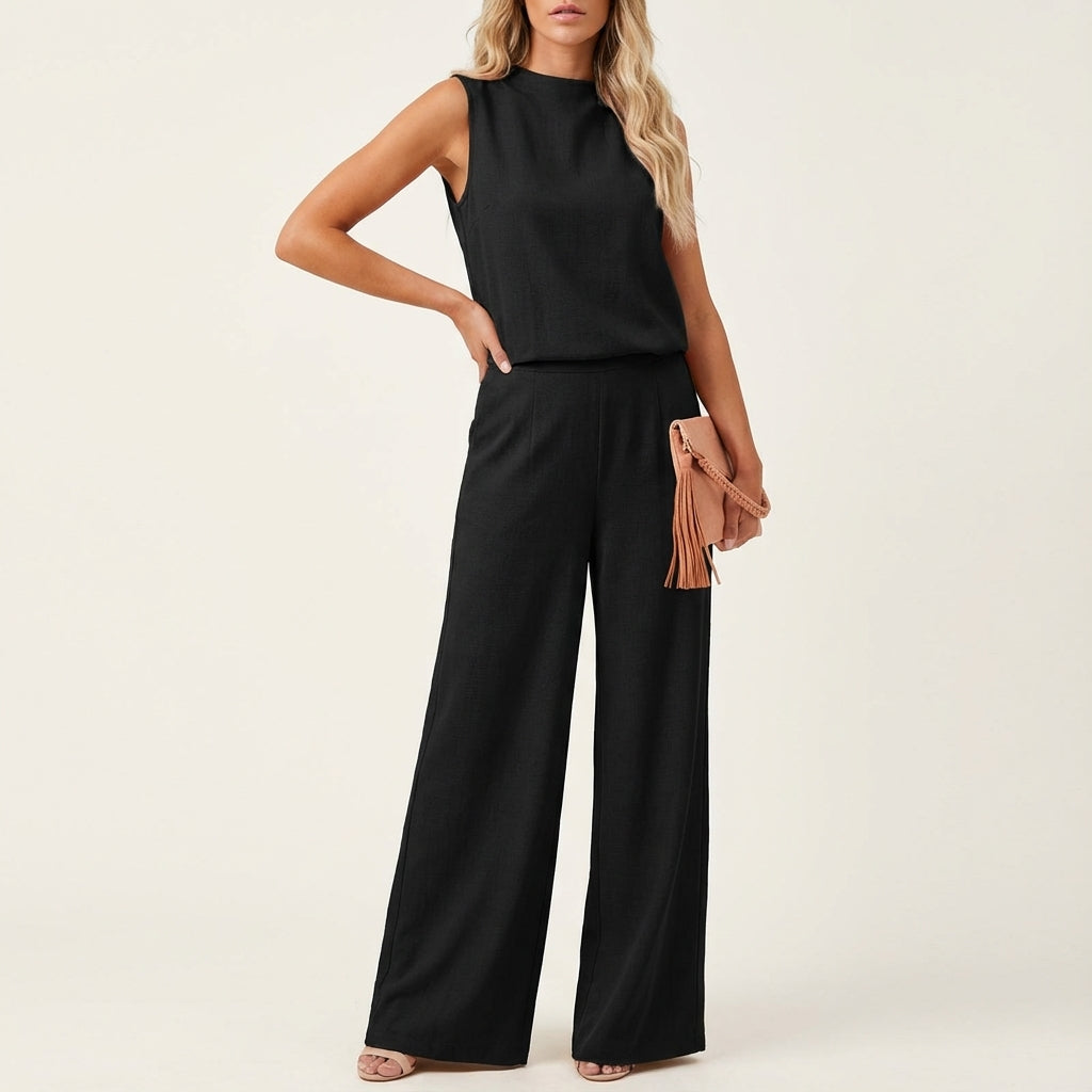 Kombinezon damski letni bez rękawów | Styl codzienny