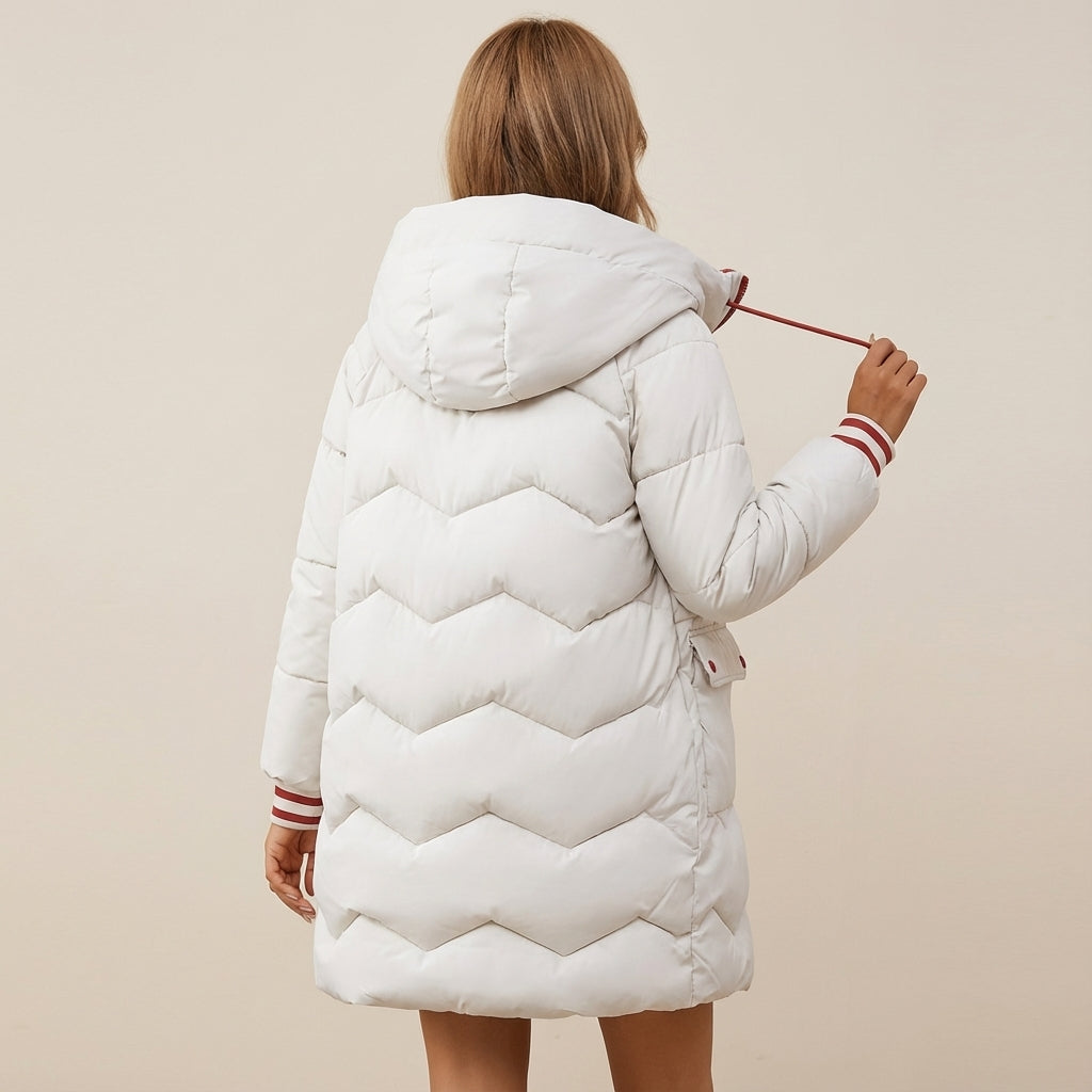 Kurtka Damska Zimowa z Kapturem | Styl Miejski na Co Dzień