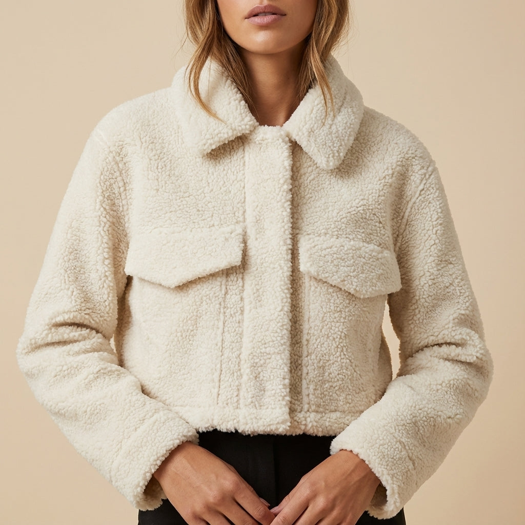 Kurtka Zimowa Damska Krótka z Kapturem | Styl Miejski