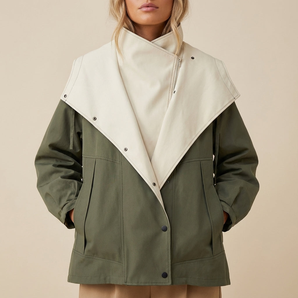 Kurtka Zimowa Damska Oversize z Kapturem | Miejski Styl