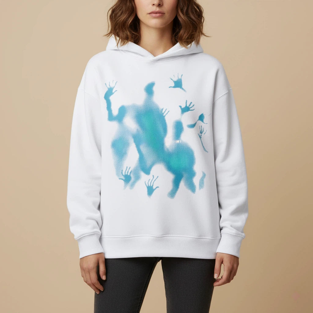 Bluza Damska Oversize z Kapturem i Nadrukiem | Na Co Dzień