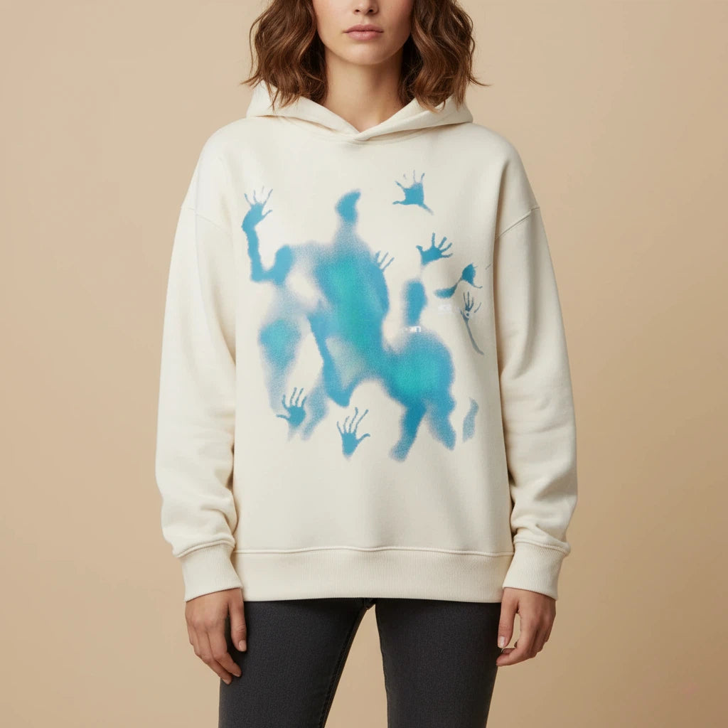 Bluza Damska Oversize z Kapturem i Nadrukiem | Na Co Dzień