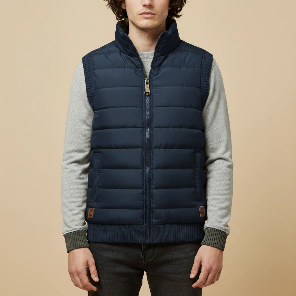 Kamizelka Męska Ocieplana z Miękką Podszewką | Na Zimę