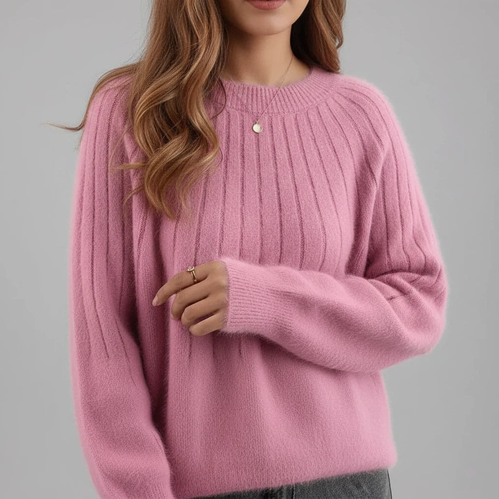 Sweter Damski z Miękkiej Tkaniny | Styl Codzienny