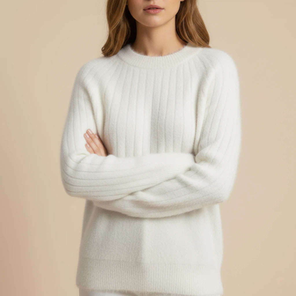 Sweter Damski z Miękkiej Tkaniny | Styl Codzienny