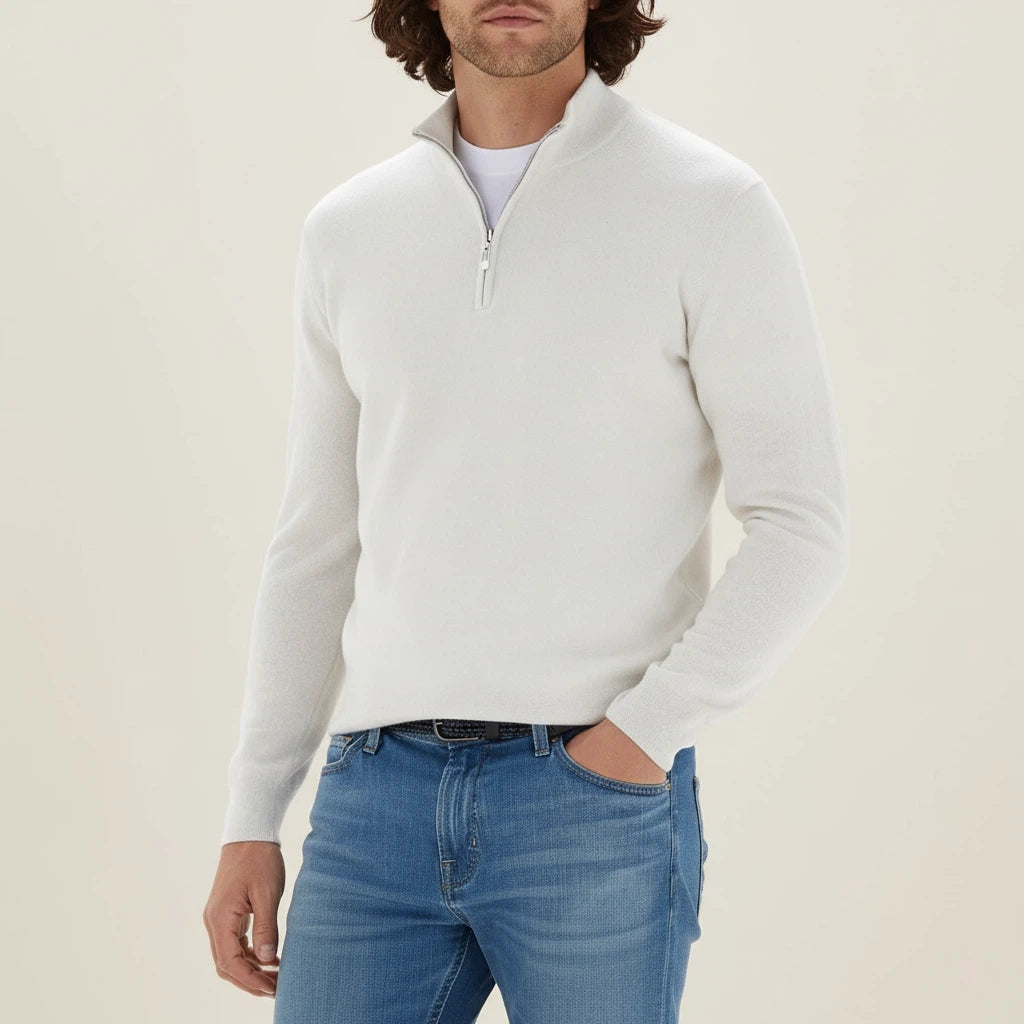 Sweter Męski z Zamkiem | Styl Codzienny