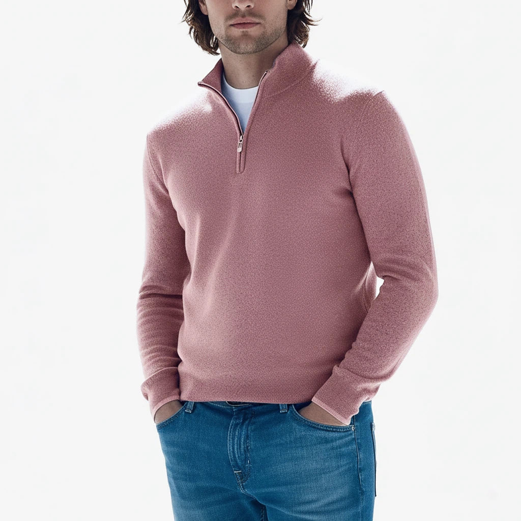 Sweter Męski z Zamkiem | Styl Codzienny