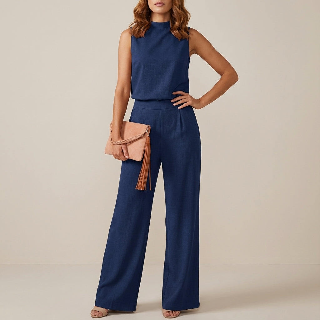 Kombinezon damski letni bez rękawów | Styl codzienny