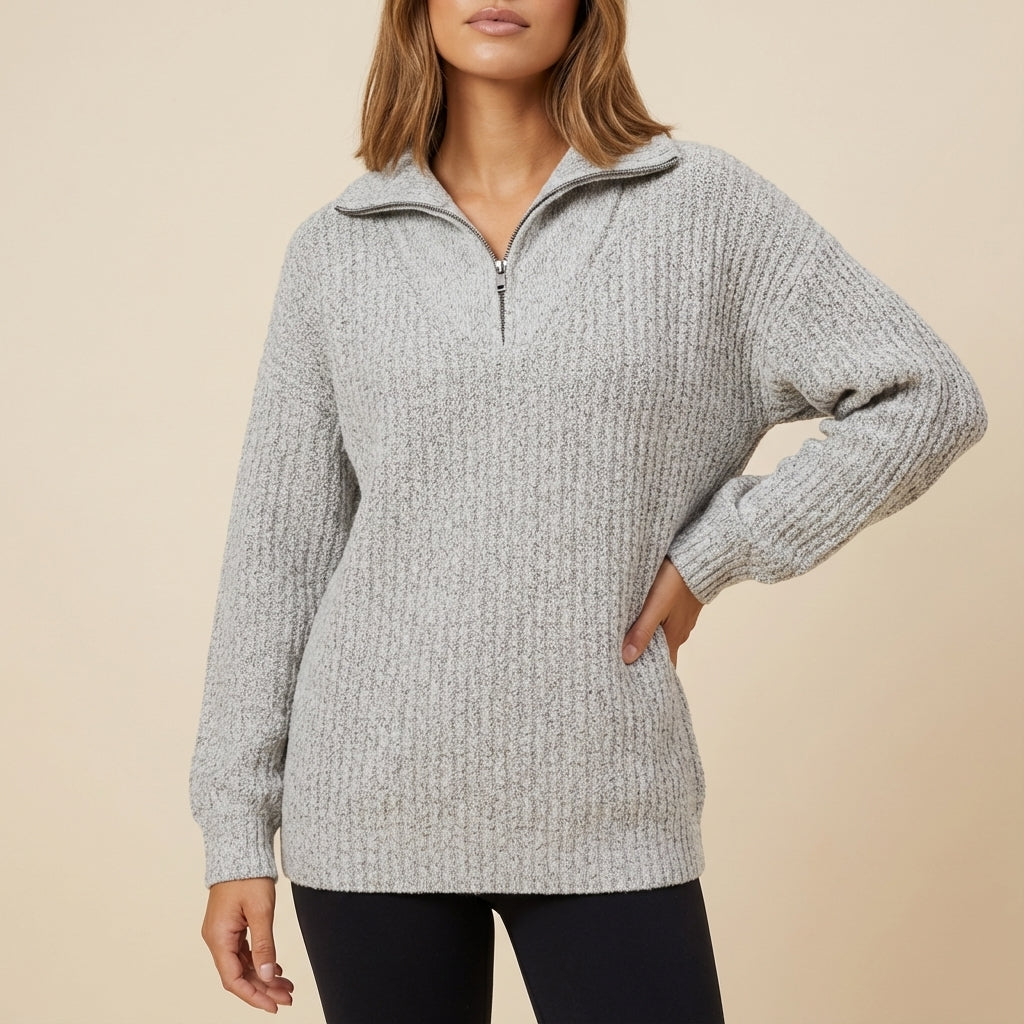 Sweter damski klasyczny prosty krój | Codzienne noszenie