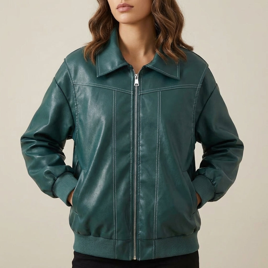 Kurtka Zimowa Damska Oversize Czarna | Miejski Styl