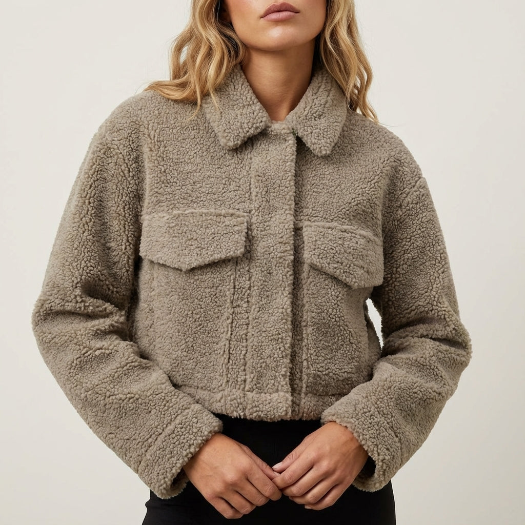 Kurtka Zimowa Damska Krótka z Kapturem | Styl Miejski