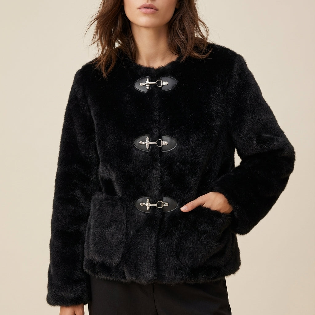 Kurtka Damska Jednolita o Klasycznym Kroju | Na Jesień i Zimę