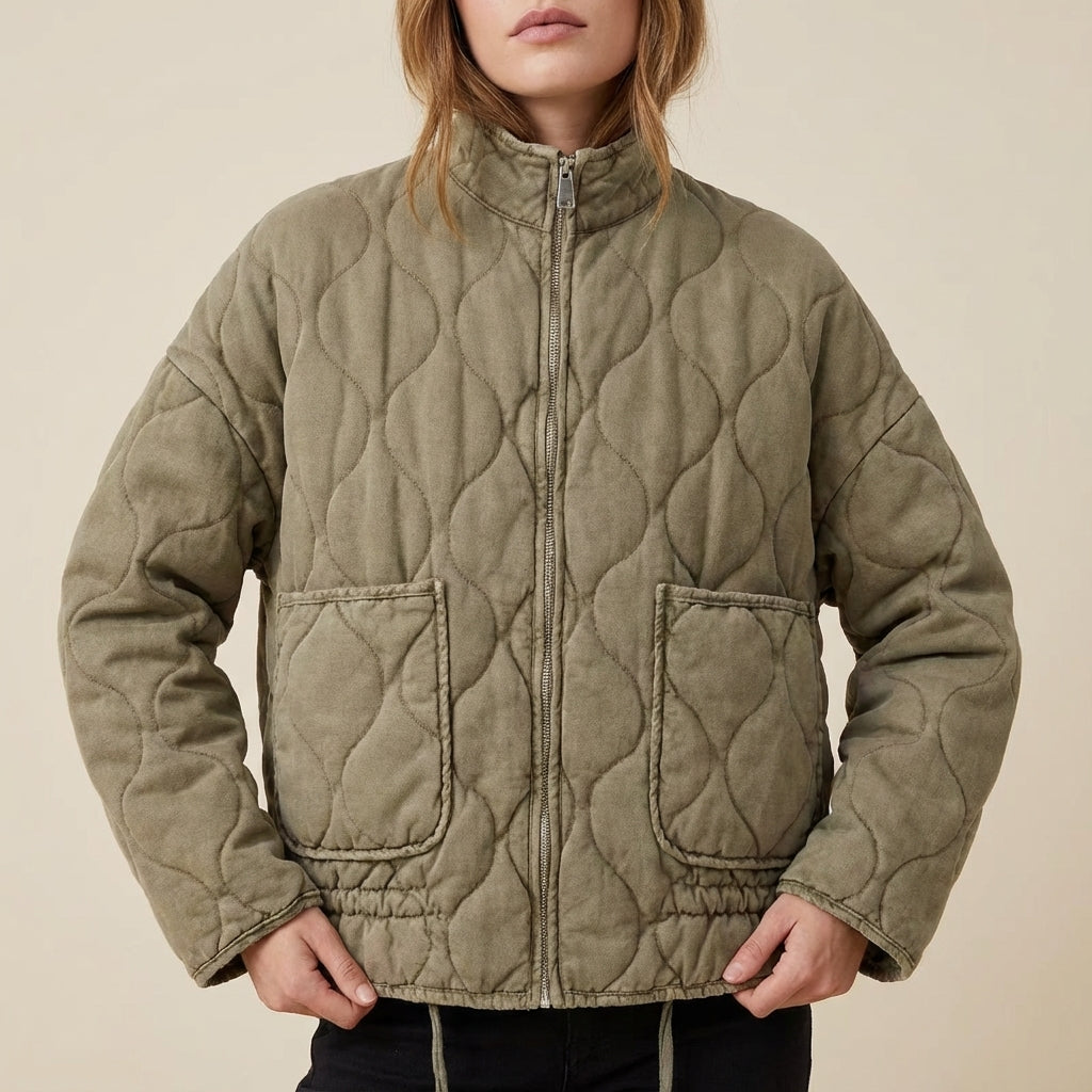 Kurtka Damska Przejściowa Minimalistyczna Czarna | Styl Miejski