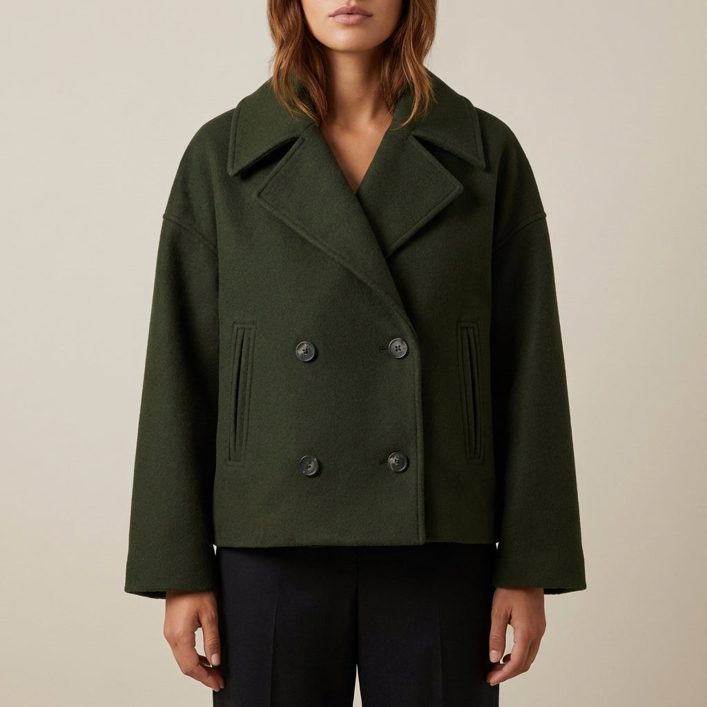 Kurtka damska dwurzędowa krótka | Styl miejski