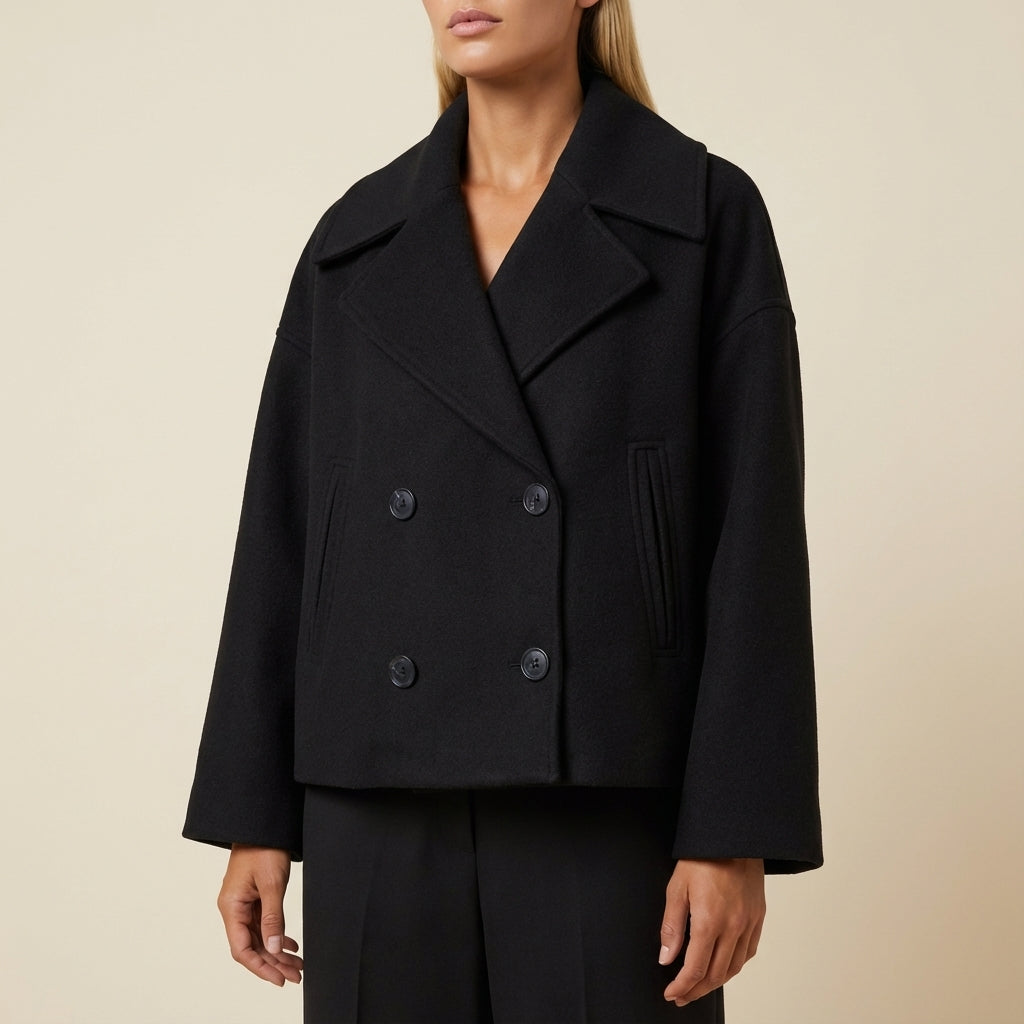 Kurtka damska dwurzędowa krótka | Styl miejski