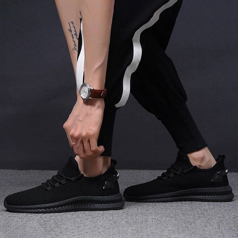 Buty Sportowe Męskie Lekkie Sneakersy z Siateczki | Na Co Dzień