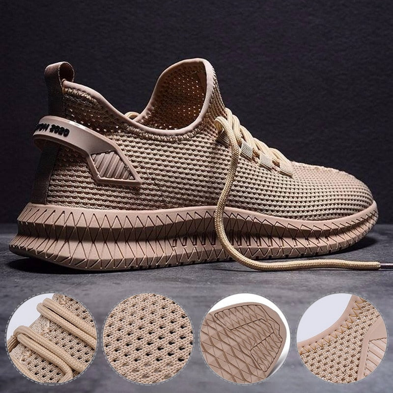 Buty Sportowe Męskie Lekkie Sneakersy z Siateczki | Na Co Dzień