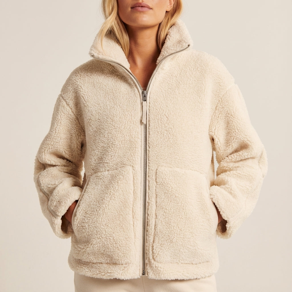 Kurtka Zimowa Damska Neutralny Fason | Styl Miejski