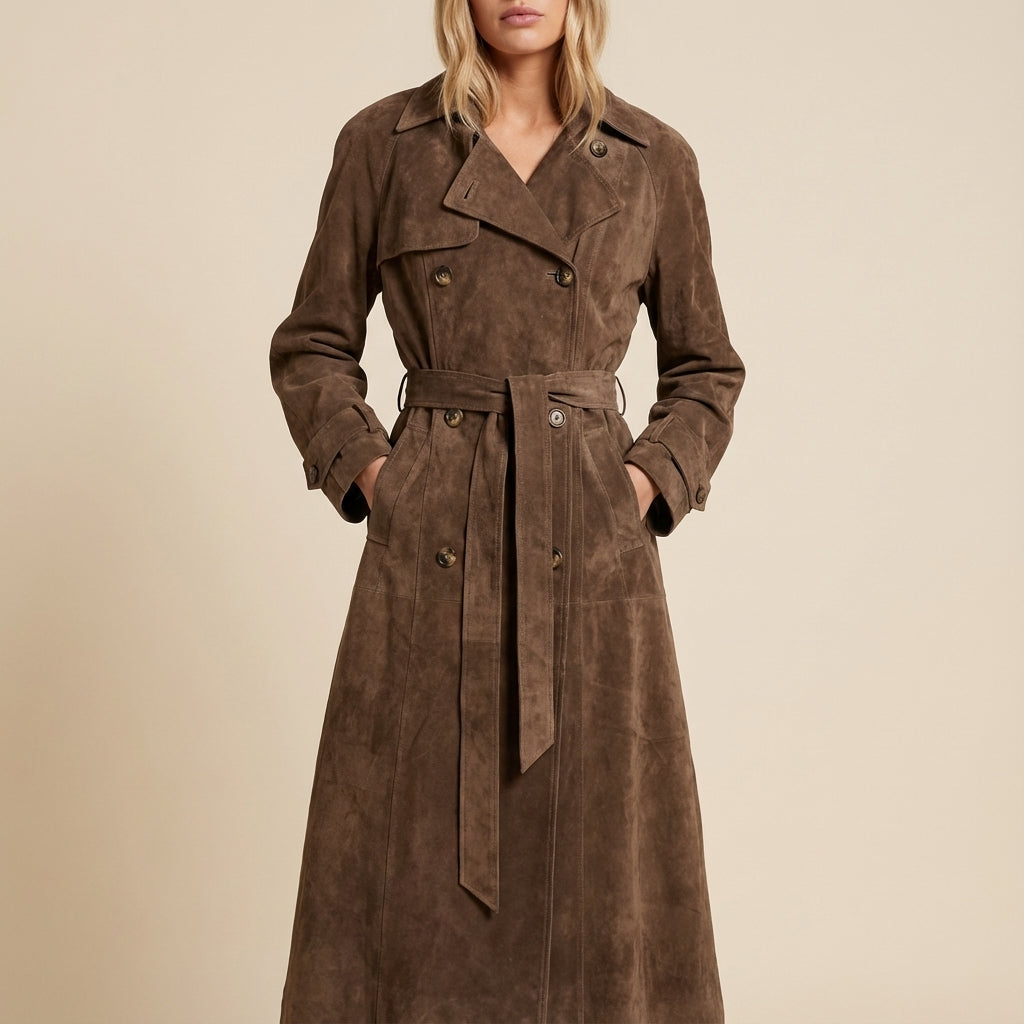 Kurtka Zimowa Damska Zamszowa | Styl Miejski