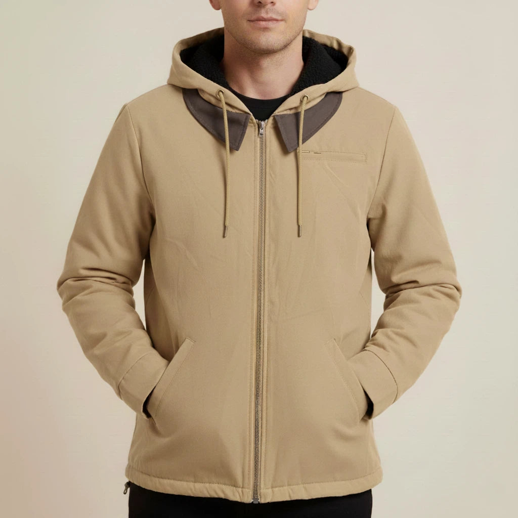 Kurtka Męska z Kapturem na Zamek | Styl Codzienny i Wygodny