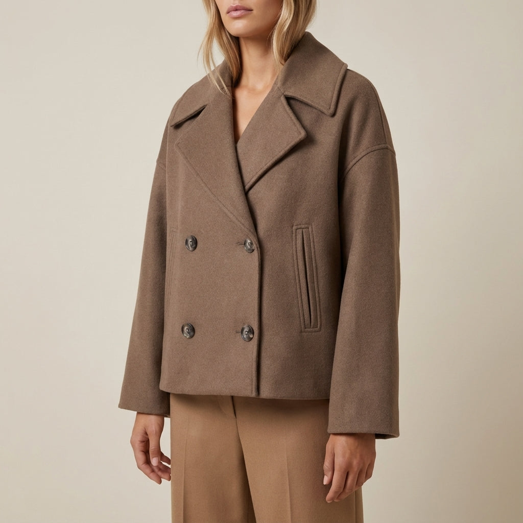 Kurtka damska dwurzędowa krótka | Styl miejski