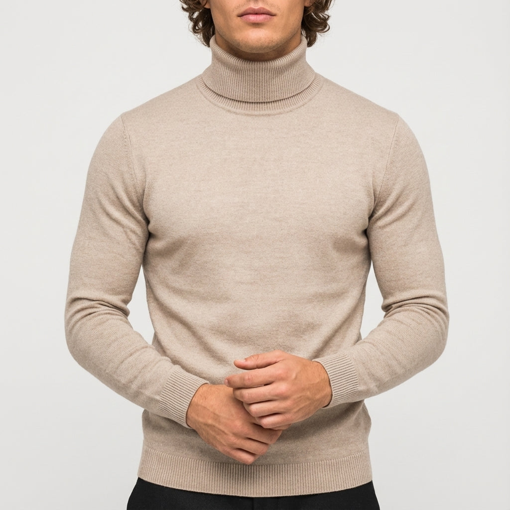 Golf męski klasyczny z długim rękawem | Na co dzień i do biura