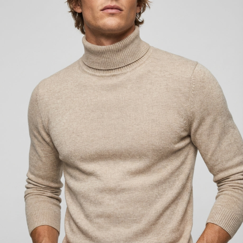 Golf męski klasyczny z długim rękawem | Na co dzień i do biura