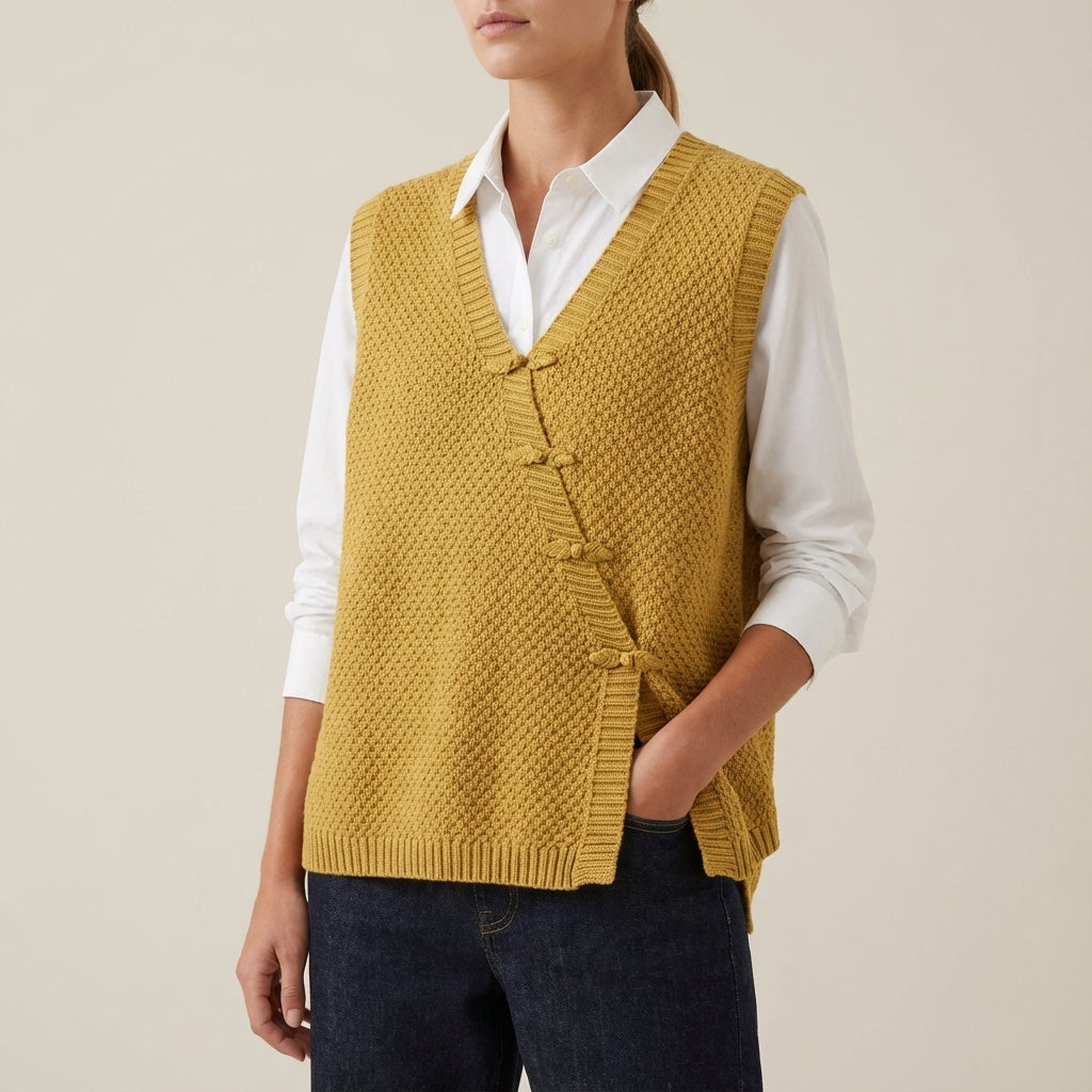 Kamizelka damska z dekoltem V | Codzienne noszenie