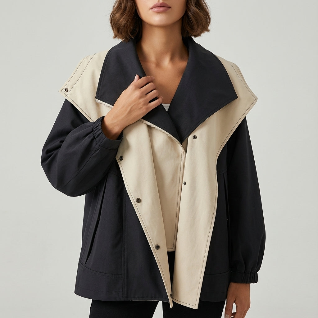 Kurtka Zimowa Damska Oversize z Kapturem | Miejski Styl