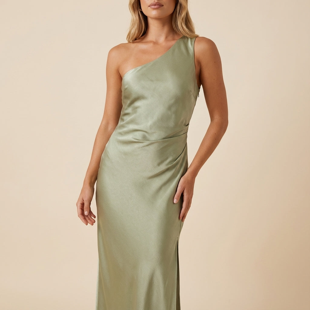 Sukienka Maxi Damska Asymetryczna | Na Wesele i Przyjęcia