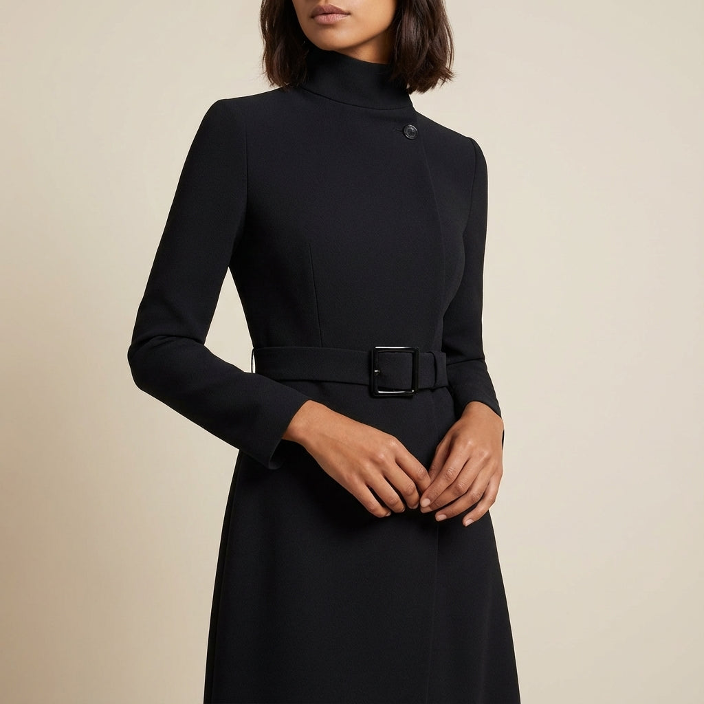 Sukienka midi damska asymetryczny krój | Codzienne noszenie