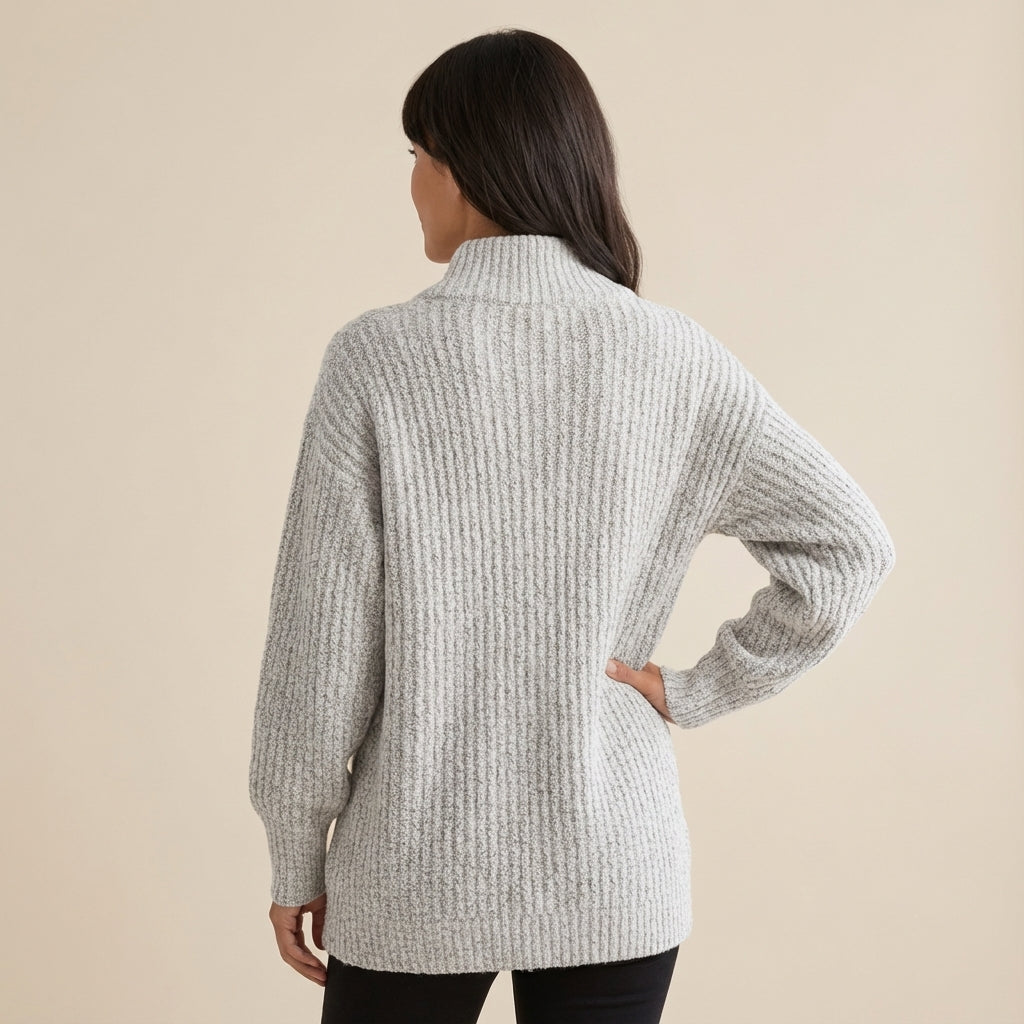 Sweter damski klasyczny prosty krój | Codzienne noszenie